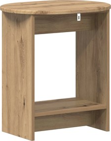 vidaXL Τραπεζάκι Πλευράς Artisan Δρυς 50 x 39,5 x 55 εκ
