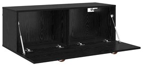 vidaXL Ντουλάπα Τοίχου Επιτοίχιο Μαύρη δρυς 100 x 36.5 x 35 cm