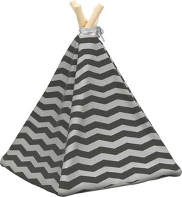 vidaXL Teepee για κατοικίδια με μαξιλάρι 40 x 40 x 50 cm Πολυεστέρας