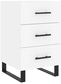 vidaXL Κομοδίνο Λευκό 40 x 40 x 66 εκ. από Επεξεργασμένο Ξύλο