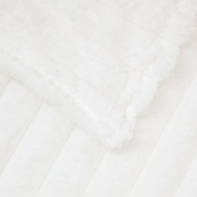 vidaXL Κουβέρτα Λευκό 270 x 240 cm Μαλλί