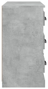 vidaXL Μπουφές Γκρι Σκυροδέματος 70x35,5x67,5 εκ. Επεξεργασμένο Ξύλο