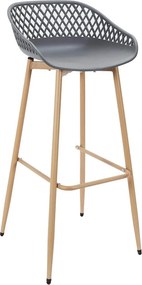 ΚΑΡΈΚΛΕΣ &amp; ΠΟΛΥΘΡΌΝΕΣ ΚΉΠΟΥ BAR STOOL MALAGA GREY M2 HDO7286