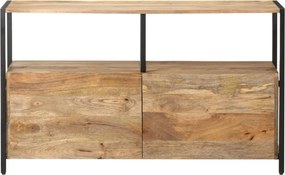vidaXL Ντουλάπι με Ράφια 110 x 35 x 65 εκ. από Μασίφ Ξύλο Μάνγκο