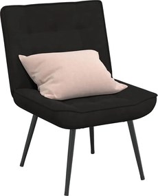 vidaXL Καρέκλα χαλάρωσης Μαύρη 64x74x84 cm Βελούδο