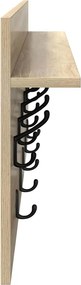 vidaXL Τοίχου Κρεμάστρα Δρύς Sonoma 100 x 40 x 12 εκ