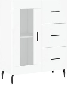 vidaXL Ντουλάπι Λευκό 69,5x34x180 εκ. από Επεξεργασμένο Ξύλο