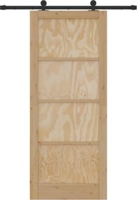 vidaXL Συρόμενη Πόρτα ORKDAL 86 x 211 cm Επεξεργασμένο Ξύλο Φυσικό