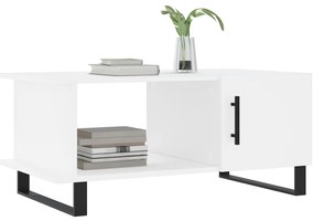 vidaXL Τραπεζάκι Σαλονιού Λευκό 90x50x40 εκ. Επεξεργασμένο Ξύλο