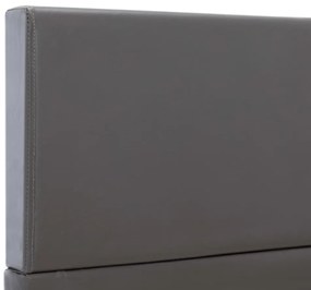 vidaXL Πλαίσιο Κρεβατιού Γκρι 100 x 200 εκ. από Συνθετικό Δέρμα