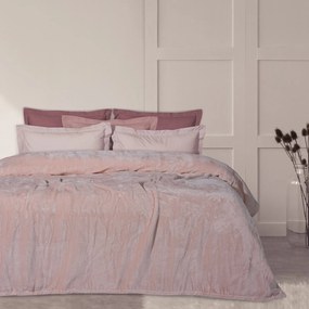 Κουβέρτα Βελουτέ Υπέρδιπλη 220x240 Das1346 Ροζ 5204850230289
