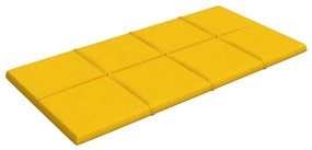 vidaXL Πάνελ Τοίχου 12 τεμ. Κίτρινος 60x30 εκ 2,16 μ² Βελούδο