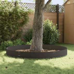 vidaXL Περίγραμμα γκαζόν 10 τμχ. 100 x 30 cm Steel Μαύρο