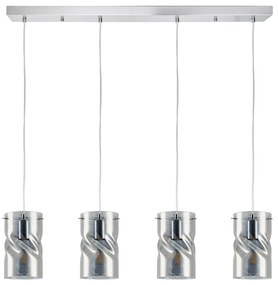 Φωτιστικό Οροφής  KQ S0616-4 TWIST SMOKEY PENDANT GLASS+ - 77-8183 - 51W - 100W - 77-8183