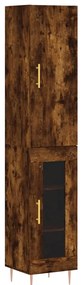 vidaXL Ντουλάπι Καπνιστή δρυς 34,5x34x180 εκ. από Επεξεργασμένο Ξύλο