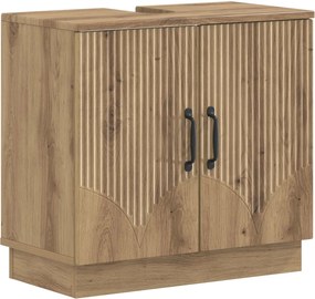 vidaXL Σετ Ντουλαπιών Μπάνιου 2 Τεμαχίων HOORN Artisan Δρυς
