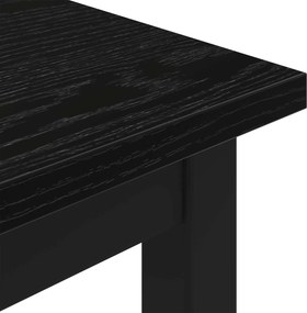 vidaXL παγκάκι Μαύρη Οξυά 200 x 35 x 45 εκ Επεξεργασμένο Ξύλο