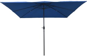 vidaXL Τετράγωνη Ομπρέλα Κήπου 295x245 εκ. Αζούρ Μπλε