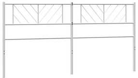 vidaXL Ανταλλακτικό κεφαλάρι Λευκό 180 εκ. Μεταλλικό