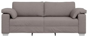 vidaXL Καναπές με μαξιλάρι Taupe 219 x 77 x 82 εκ ύφασμα