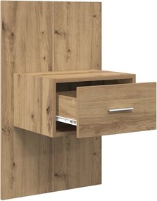 vidaXL Κομοδίνο 2 τμχ. Artisan Oak 50 x 32,5 x 80 εκ.