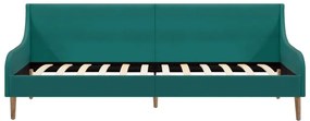 vidaXL Πλαίσιο Daybed Πράσινο Υφασμάτινο + Στρώμα Αφρού Μνήμης