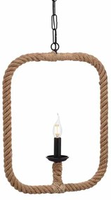 Φωτιστικό Οροφής Μονόφωτο Aca 563401PRT Rope