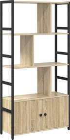 vidaXL Ράφι Βιβλίων Δρύς Sonoma 80 x 30 x 155,5 εκ Επεξεργασμένο ξύλο