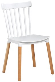 Καρέκλα ArteLibre FLAPPER Λευκό PP/Ξύλο 42.5x49.5x84cm