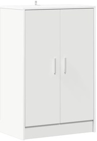 vidaXL Παπουτσοθήκη Λευκή 60 x 35 x 92 εκ. από Επεξ. Ξύλο