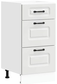 vidaXL ντουλάπι βάσης κουζίνας Kalmar Λευκό από Επεξεργασμένο Ξύλο