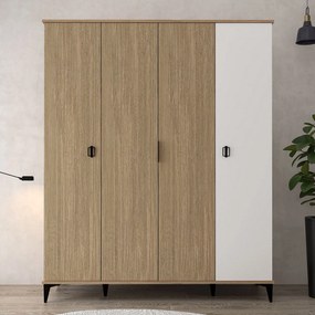 Ντουλάπα Δρυς / Λευκό GRODRAS 164x52x12