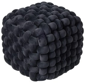 Πουφ (43x43x40) Das Home Stool line Μαύρο