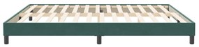 vidaXL Κρεβάτι Boxspring χωρίς Στρώμα Σκούρο Πράσινο 200x210εκ