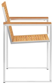 vidaXL Καρέκλες Κήπου 6 τεμ. από Μασίφ Ξύλο Teak με Μαξιλάρια