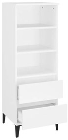 Ντουλάπι Λευκό 40 x 36 x 110 εκ. από Επεξεργασμένο Ξύλο - Λευκό