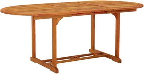 vidaXL Τραπέζι Κήπου 200 x 100 x 75 εκ. από Μασίφ Ξύλο Ευκαλύπτου