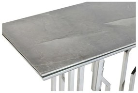 Έπιπλο Εισόδου DKD Home Decor Λευκό Ασημί 120 x 40 x 78 cm