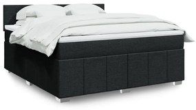 ΚΡΕΒΑΤΙ BOXSPRING ΜΕ ΣΤΡΩΜΑ ΜΑΥΡΟ 180X200 ΕΚ. ΥΦΑΣΜΑΤΙΝΟ 3289442