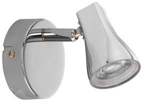 Φωτιστικό Τοίχου - Απλίκα Led 97828 Silver Tiberio Eglo Metal, Plastic
