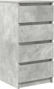 vidaXL Ντουλάπι Γκρι Σκυροδέματος 37,5x35x76 εκ. Επεξεργασμένο Ξύλο
