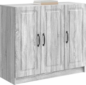 vidaXL Πλαϊνό γραφείο Γκρι Sonoma 89 x 34,5 x 77 εκ.