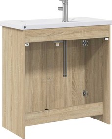 vidaXL Σετ Επίπλων Μπάνιου Sonoma Δρυς 81 x 40 x 84,5 εκ