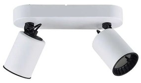 Φωτιστικό Οροφής-Σποτ Pago 24x15x7cm White Mat-Black 803500231 Trio Lighting Μέταλλο,Πλαστικό