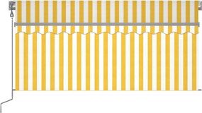 vidaXL Ηλεκτρική τέντα με LED και αισθητήρα 3 x 2,5 m