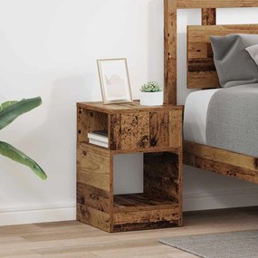 vidaXL End Table 2 pcs Παλιό ξύλο 30,5 x 30 x 45 εκ Επεξεργασμένο ξύλο