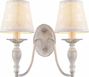 Απλίκα Τοίχου Aca Karpathia DL9502WWB Antique White/Cream