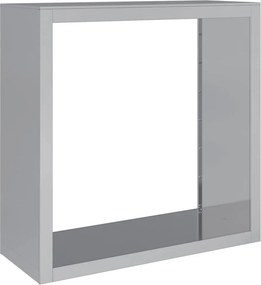 vidaXL Ράφι Καυσόξυλων 100x40x100 εκ. Γαλβανιζέ Ατσάλι