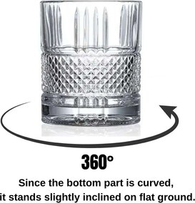 Whiskey Glass Set (2 Pieces) Big Baklava Transparent