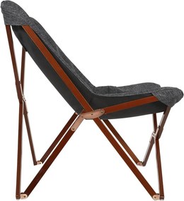 ΚΑΡΈΚΛΕΣ &amp; ΠΟΛΥΘΡΌΝΕΣ ΚΉΠΟΥ BUTTERFLY CHAIR MIXED GREY LESLI LIVING 42448